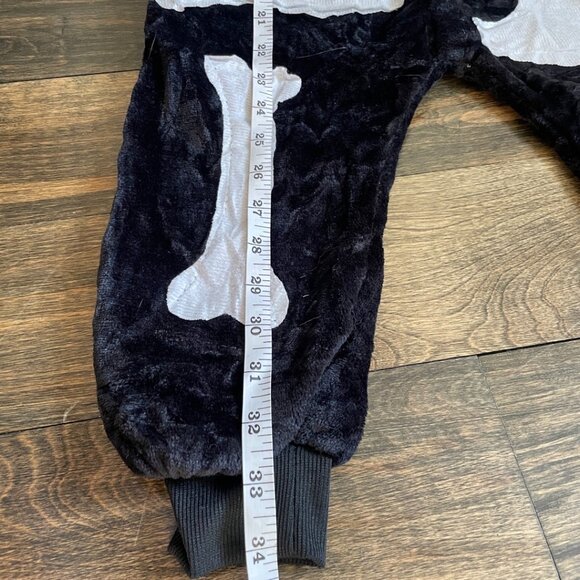 Children's Plush Skeleton Jumpsuit Costume - Picture 6 of 15